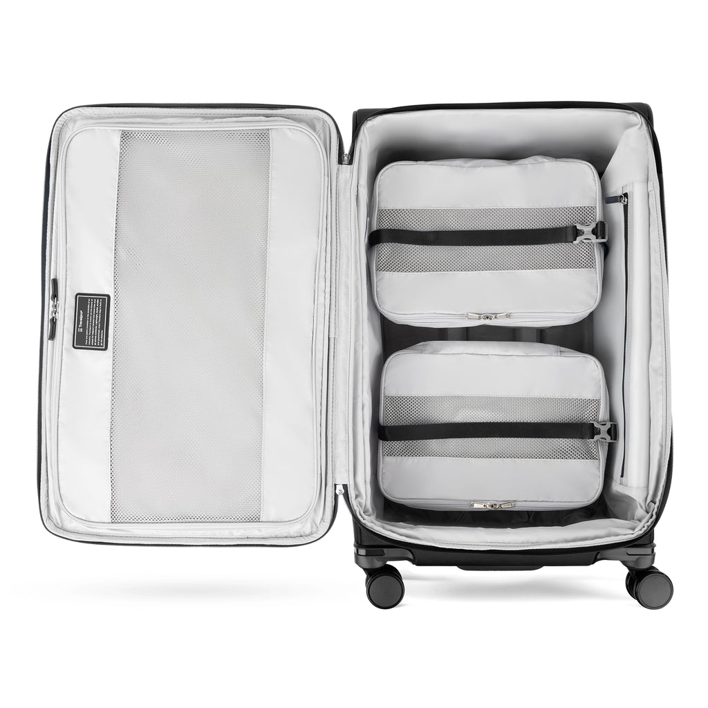 VersaPack®+ 78cm Large Expandable Spinner - Black interior with packing cubes