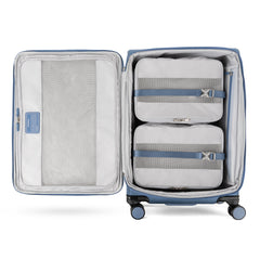 VersaPack®+ Air 69cm Medium Expandable Spinner - Elemental Blue interior with packing cubes