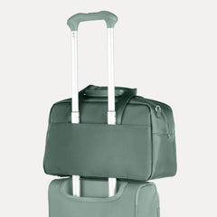 VersaPack®+ Underseat Tote - Desert Sage Green attached to handle